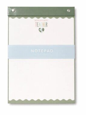 Gartner Studios 'World's Best Teacher' Notepad | 8 x 10 | NWT